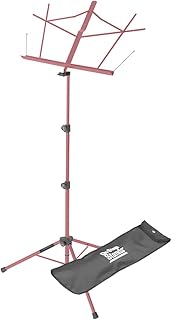 On-Stage SM7122PKB Compact Folding Sheet Music Stand with Bag, Pink