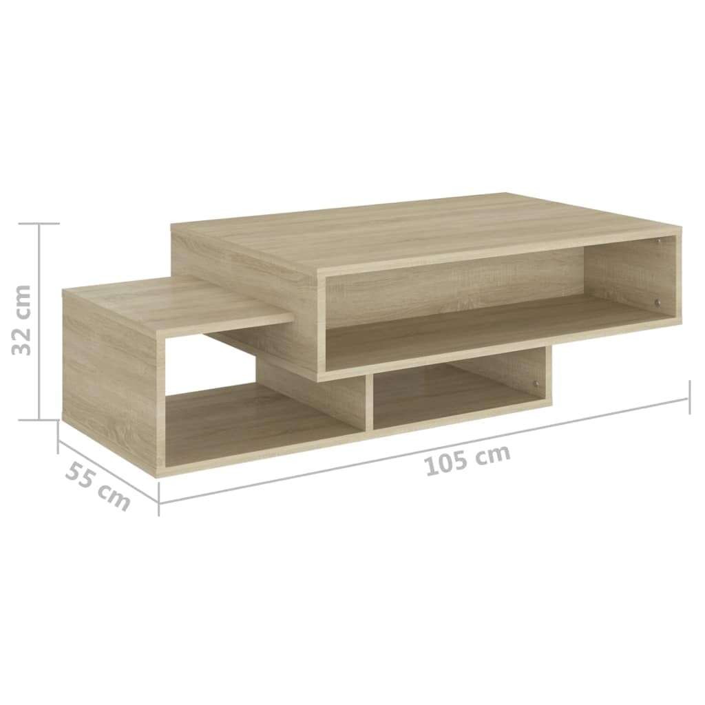 Couchtisch Sonoma-Eiche 105x55x32 cm Spanplatte
