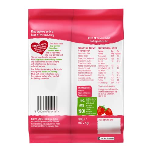 Kiddylicious Strawberry Wafers, 10x4g - Image 4