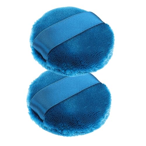 PartyKindom 2PCS Long Dry Powder Supple Makeup Pads for Smooth Application for Loose Powder and Foundation Home Makeup Supply