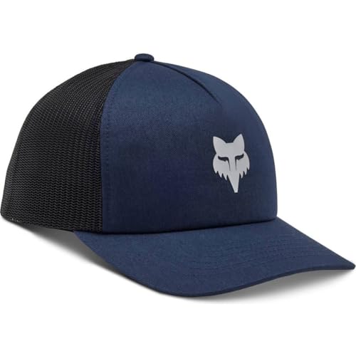 Fox Racing Baseball Cap Fox Head Trucker Midnight Os Casquette, Bleu Nuit, Taille Unique Mixte