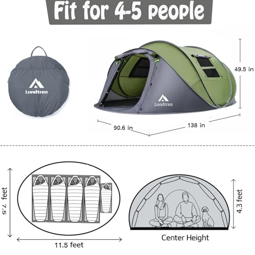 4-5 Person Easy Pop Up Tent