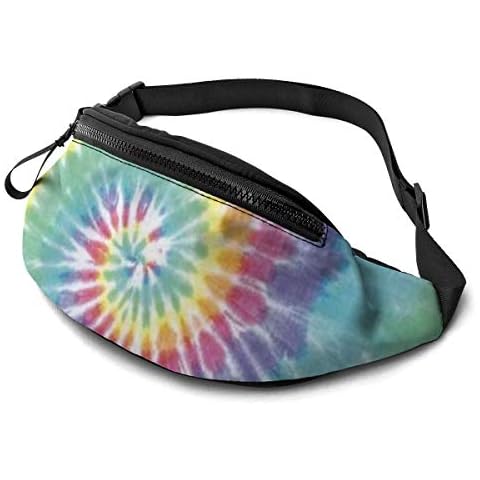 YEGFTSN Fanny Pack for Men & Women,Colorful Tie Dye Casual Waist Pack Durable Belt Bag with Adjustable Strap & Headphone Hole for Outdoors Workout Running Hiking Cycling Traveling and Daily Use Cover