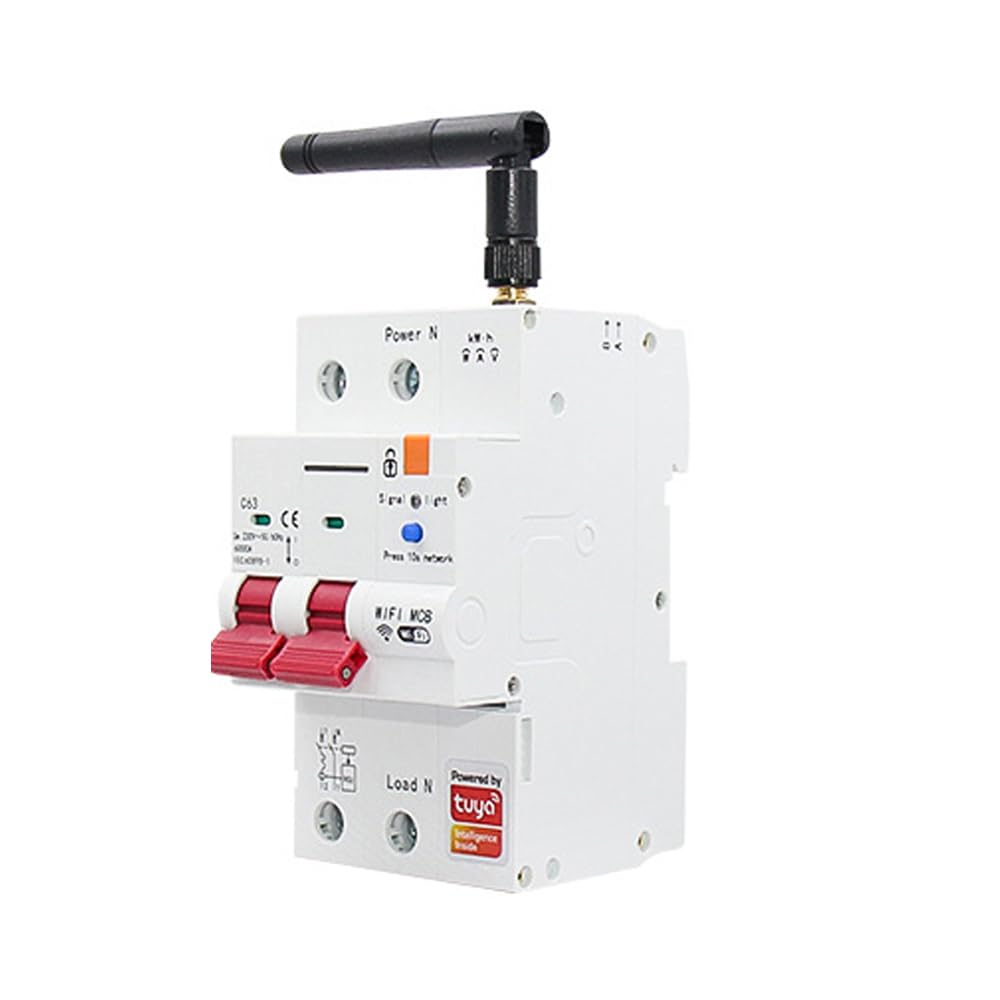 Interruttore Magnetotermico Differenziale Smart WiFi+RS485 AC230V/400V Controllo remoto Contatore di energia Kwh Tensione Corrente Monitor Interruttore di dispersione con timer(3P)