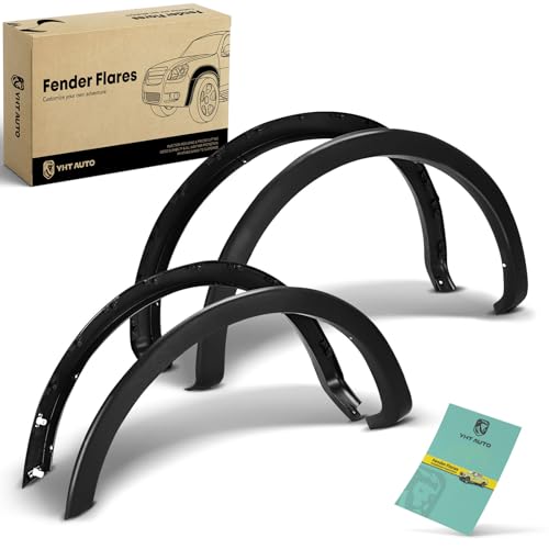 YHTAUTO OE Factory Style Fender Flares Compatible with Ford F-150 2009-2014 67 / 78.8 / 97.4 Fleetside Bed Not Fit Raptor & Platinum Models Textured Black Wheel Flare Cover Protector Set of 4