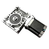 Leloo Lcuihong-Mini-Gleichstrommotor RV030. Wurmgetriebe Geschwindigkeitsreduzierer, 5: 1-80: 1 11mm Eingangswelle, NMRV030. Wurm verringert mit NEMA 23. Motor 2nm DIY Ersatzteile