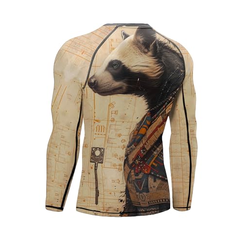 Long Sleeve Rash Guard Men, Stretchable Fabric Rash Guard Jiu Jitsu Gift On Birthday2