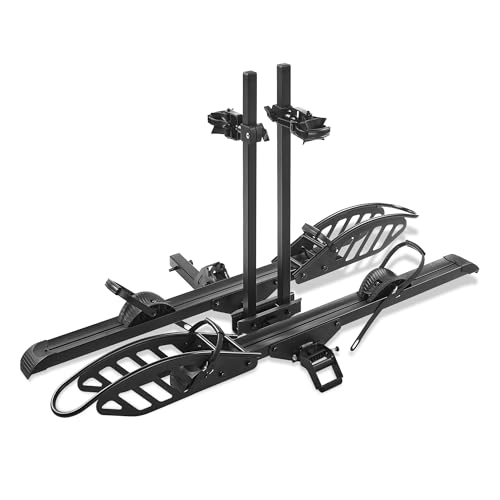 Young Electric Hitch Mount 2 EBike Rack, 200 lbs Capacity