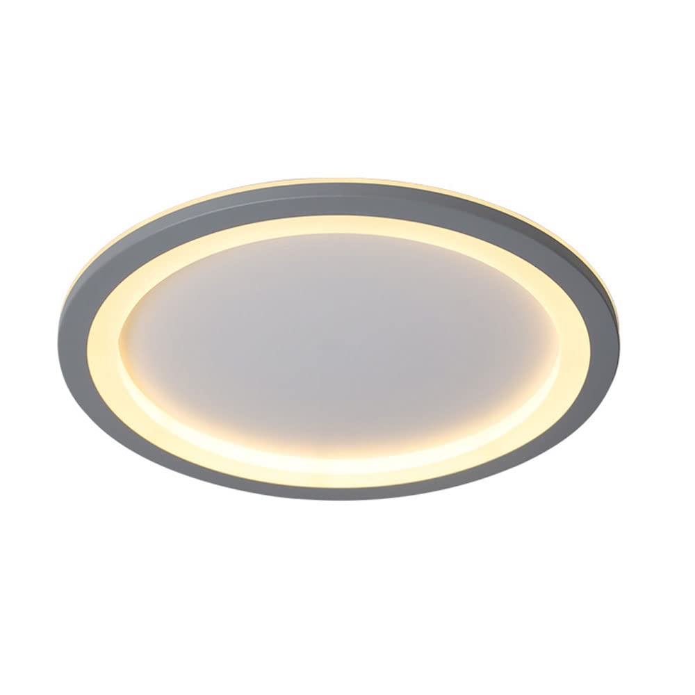 Plafonnier circulaire gris pour une cuisine lumineuse et conviviale