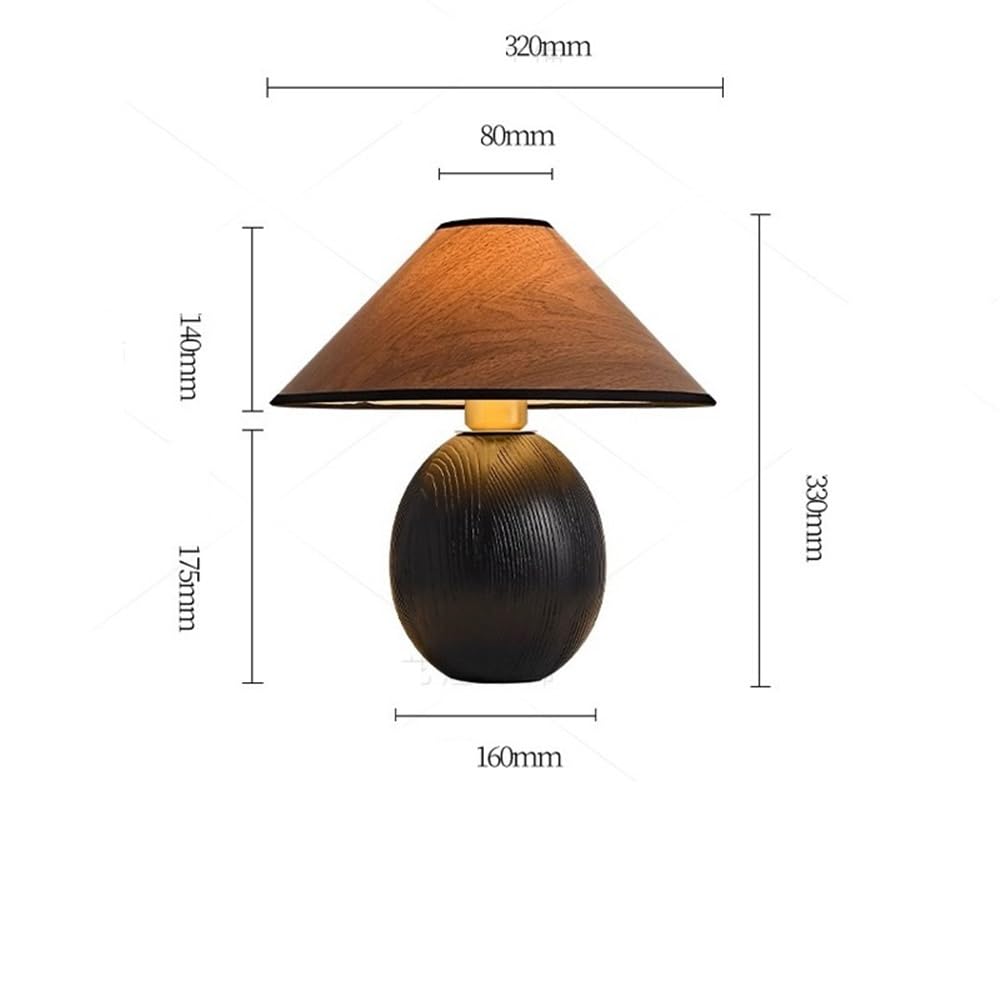 Affascinante Lampada da tavolo in legno, atmosfera retrò, soggiorno, camera da letto, comodino Arredamento per la casa