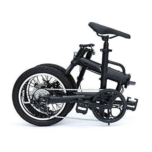 Dbtxwd Vélos 16 Pouces, Vélos Étudiants, Vélos Pliants pour Hommes Et Femmes, Vélos À Amortisseur À Vitesse Variable, Convient pour Les Sports en Plein Air Route Urbaine De Banlieue - Image 3