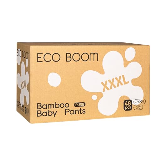 Image of ECO BOOM Training Pants for Toddler Potty, Hypoallergenic for Sensitive Skin, Size 7 Suitable for 37+lb (XXXL - 48 Count)