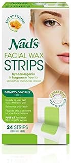 Nads Hair Removal Facial Strips 24 Count