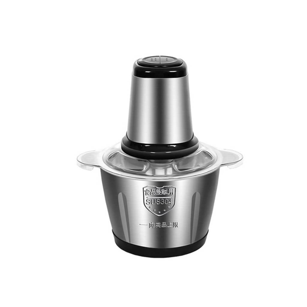 Werty Food Processor and Blender, Electric Meat Grinder Mincer Food Processor Cutter Meat Slicer with 2 Speeds Control and Large SUS Bowl
