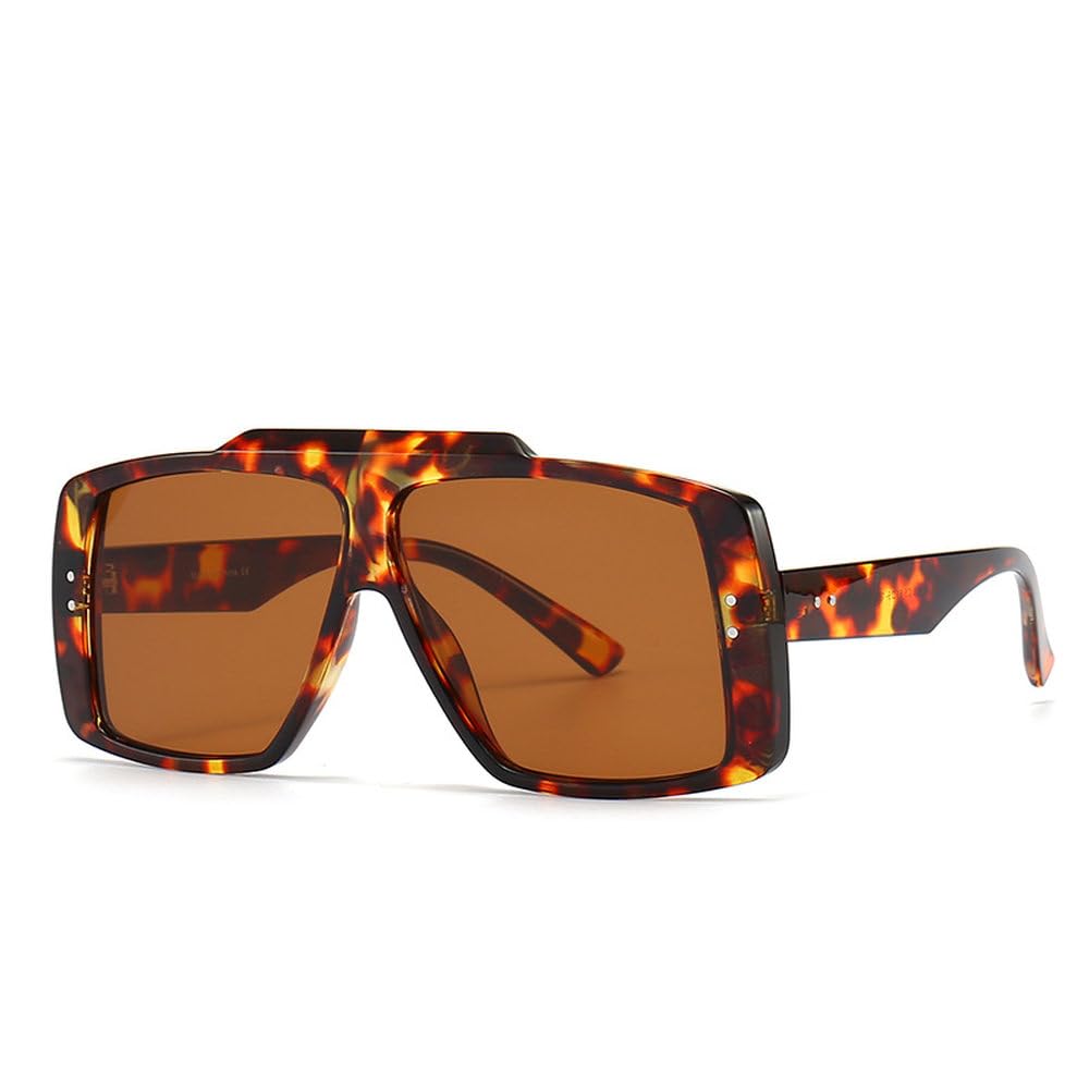 Lunettes de soleil à monture large pour masquer la fatigue avec style - 8