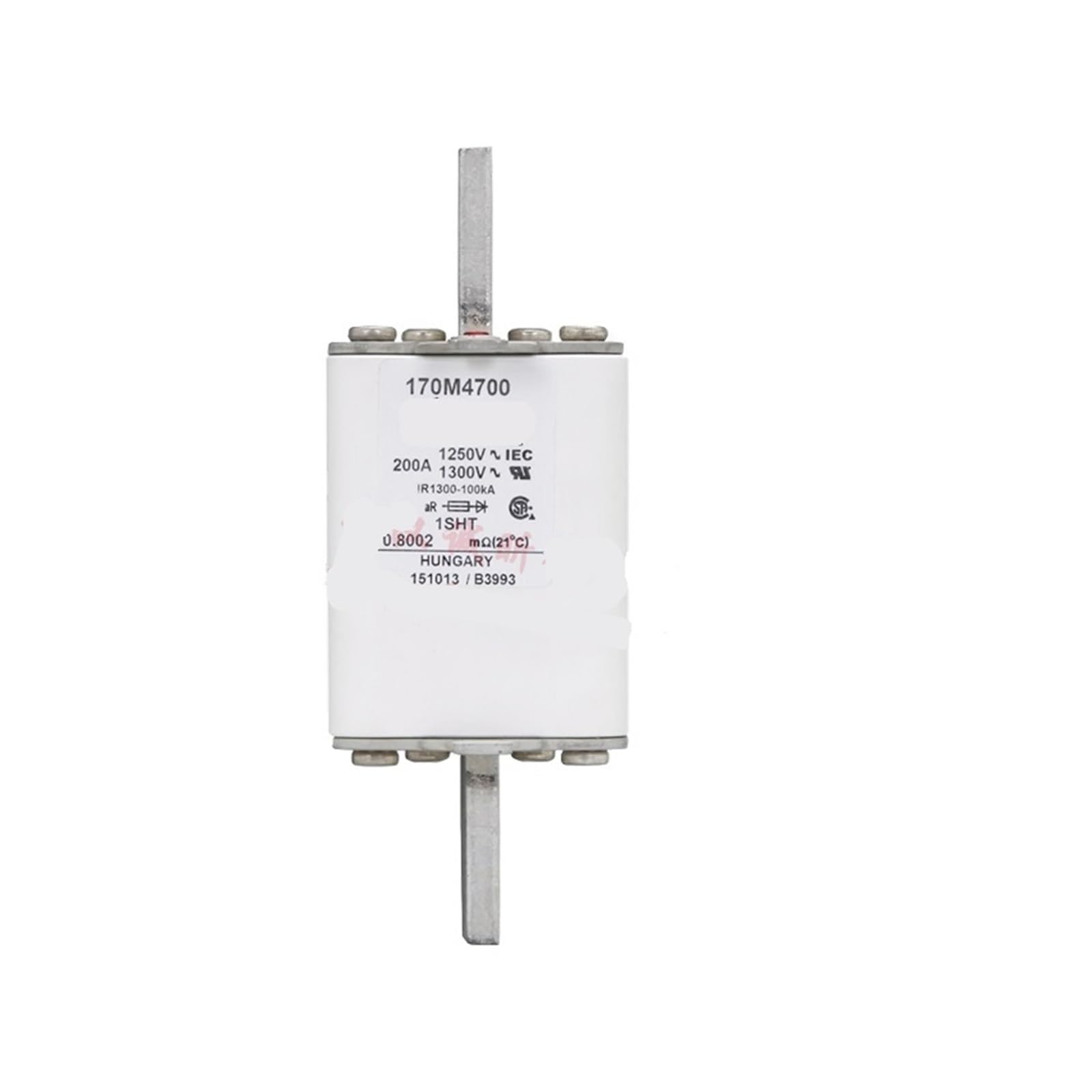 Fusible 170M4199 400A a action rapide type 1SHT pour protection industrielle