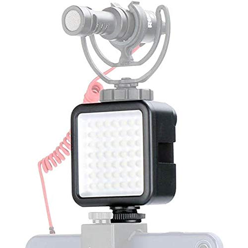 Mini Iluminador Led W81 6.5w com Dimmer para Câmeras, Filmadoras e Gimbals