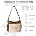 KlaOYer Cute Messenger Bag Canvas Shoulder Bag Star Crossbody Purse Y2K Tote Bag Kawaii Aesthetic Hobo Handbag for Women (Coffee)