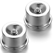MorningRo 2 Pcs 1.98 Axle Grease Cap Trailer Hub Dust Caps Grease Fitting Caps for Most Standard 2000 to 3500 Pound Axles