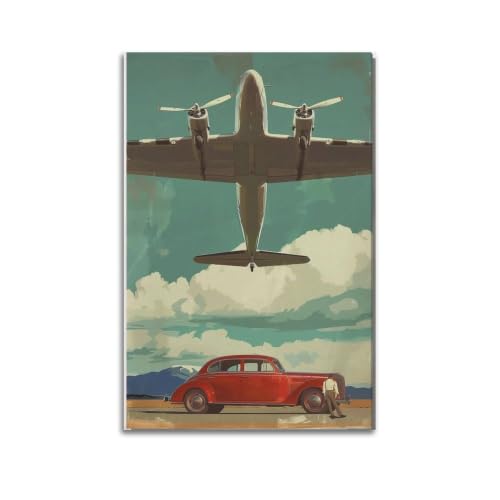 Affiches esthétiques murales Air-Travel-Dream_01 décoration sur toile vintage 60 x 90 cm sans cadre