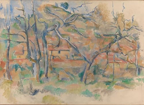 Cuadro Cézanne Provenza en lienzo 60x90cm para crear un salón elegante y rústico