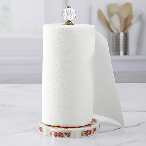 The Pioneer Woman Vintage Floral Paper Towel Holder With Acrylic Knob #TOP1