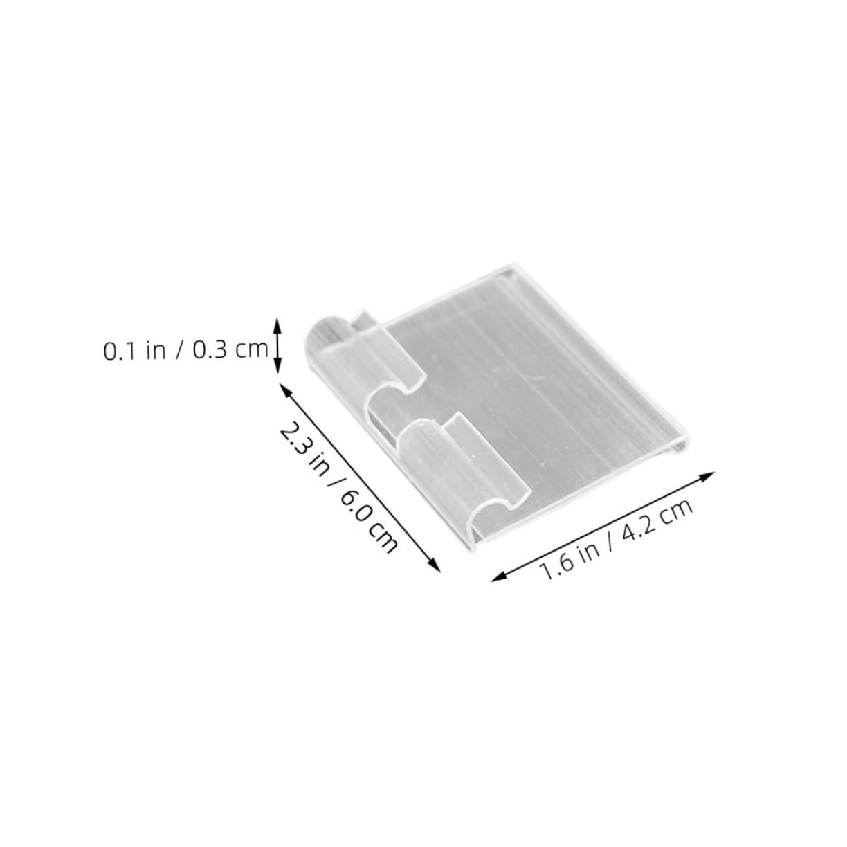100stücke Preisschildhalter Pvc Für Supermärkte Klare Etikettenhalter Für Für Verkaufsanzeigen Und Produktbeschreibungen Transparent Und