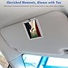1797 2 Pack Car Sun Visor Photo Holders Picture Frame Clip Magnetic Acrylic Display Horizontal Vertical fit Wallet Size Photos 3.5 x 2.4 inch #1