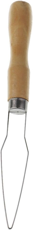 Optimuss Time Saving Wooden Handle Wire Loop Needle Threader Stitch Insertion Hand Machine Sewing Accessories Button Button Up Tool
