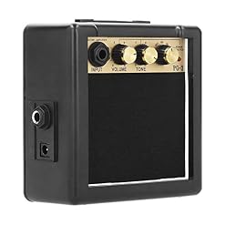 Zooke Electric Guitar Amplifier, 3W Mini Amp with Speaker, Headphone Jack, Aux Input, Gain, Bass, Treble, Volume Controls, Black, Solid State, Guitar Combo Amp for Performance, Practice, Recording - Les Beatles, Paul McCartney, John Lennon, RIngo Starr, George Harrison