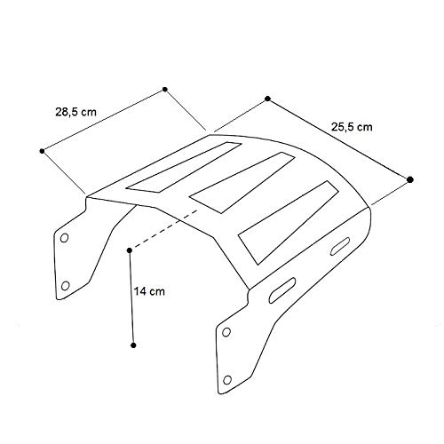 Gepäckträger W1 Für Harley Road King 09-23 - Chrom Optik