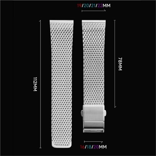 Bracelet montre acier inoxydable pour homme actif et élégant 22mm