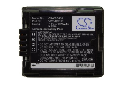 Amazon.com : VI VINTRONS 1320mAh Battery for Panasonic HDC-SD9
