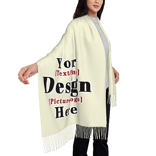 Custom Scarfs For Women Winter Scarf Customize Personalized Logo Image Photo Text Name Customized Gifts