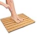 Produktbild uyoyous Bambusmatte Badezimmer Badvorleger Bambus rutschfest Badezimmer Holzmatte Duschvorleger Duschmatte Badteppich Badzubehör für Bad Duschraum Saunaraum 62 x 39 x 4 cm