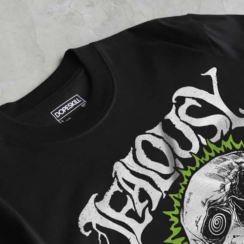 Image of DopeSkill Halloween Graphic Tee Streetwear Hip Hop Hypebeast Unisex T-Shirt Sneaker Colour Matching Shirts Spooky Graphic