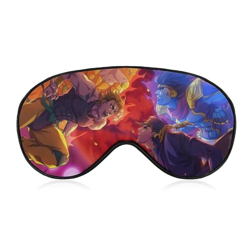 ジョジョの奇妙な冒険 アイマスク 睡眠用アイマスク 遮光率99.99%以上 目隠し シルク アイピロ 眼罩 睡眠グッズ 快眠 安眠 圧迫感なし 通気性