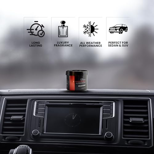 Image of Mystic Flora Gel Car Perfume | 120g Leakproof Air Freshener | Long-Lasting 30 Days | Floral Car Fragrance | Interior Car Accessories | Pack of 3