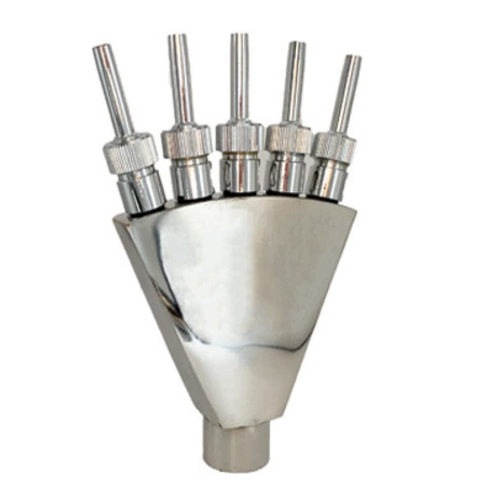 Ugello Fontana Ottone SS304 Acciaio Inossidabile a Ventaglio 6 Points Phoenix Tail Nozzle