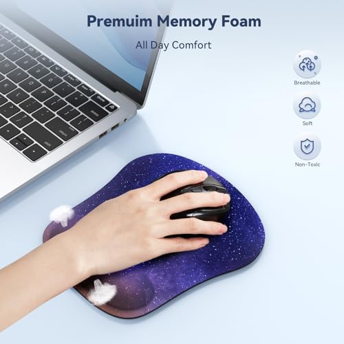 Image of TECKNET Ergonomic Mouse Pad with Wrist Support