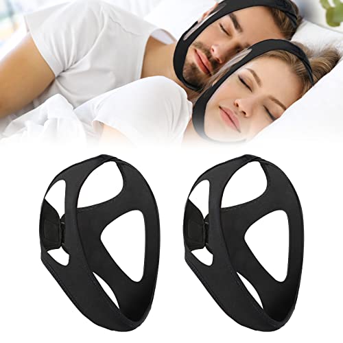 Anti Snoring Chin Strap, Anti Snoring Devices,2Pack Adjustable & Breathable Chin Strap, Effective Snoring Solution To Stop Snoring,Black #TOP20