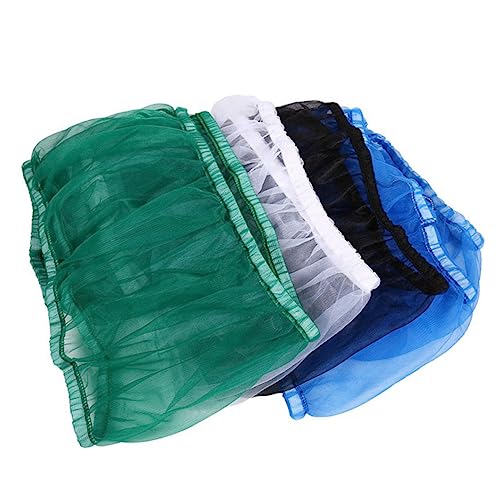 Hemoton Pet Products Mesh Cage Net Cover White Skirt for Bird Cages Airy with Elastic Base for Reducing Mess and Maintaining Bright Environment