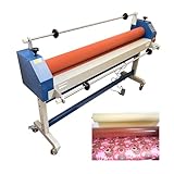 TECHTONGDA 63in Electric/Manual Cold Roll Laminator, Wide Format Cold Laminating Machine with Film Release Rod, Roller Dia 4.7