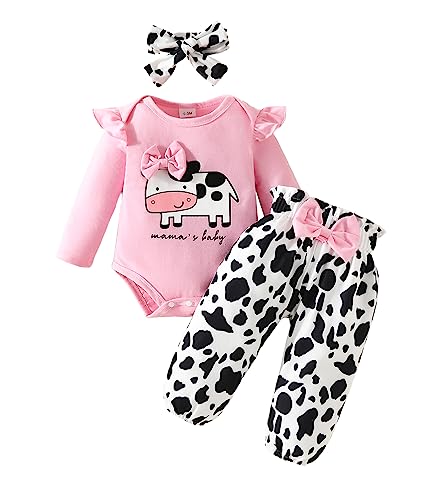 Image of Newborn Infant Baby Boy Girl Clothes Letter Print Romper Pants Set Hat 3PC Outfits Set Coming Home Outfit