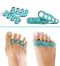 Set of 4 Best Yoga Gel Toe SEPARATORS - Straightener, Bunion Corrector for Women and Men. Open & Closed Toe Stretcher Spacer Foot Care Set. Brace for Pain, Crooked Toes, Pedicure, Plantar Fasciitis