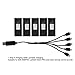 5 Pcs RC Drone Battery Replacement, 3.7V 1800mAh Li Ion Battery for E88 E88PRO LsE525 E525 PRO