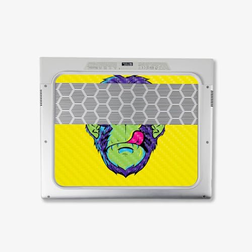 Image of MightySkins Carbon Fiber Skin Compatible with Alienware X14 R2 (2023) Full Wrap Kit - Hypno Chimp | Protective, Durable Textured Carbon Fiber Finish | Easy to Apply & Change Styles | Made in The USA