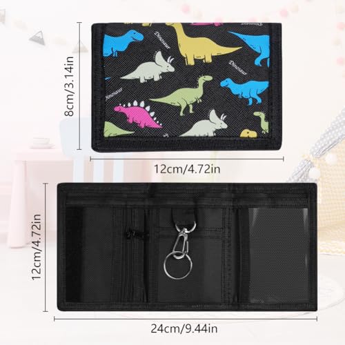 Aucuu Motiv Brustbeutel, Kinder Geldbeutel, Kinder Geldbörse, Kinder Portemonnaie mit Sichtfenster zum Umhängen, Trifold Brieftasche Kleine, Kindergeldbeutel für Jungen Mädchen Portmonee