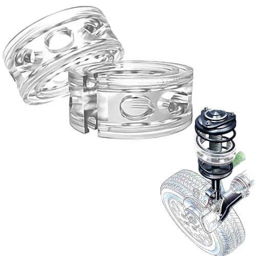 EBIZ HIVE Car Shock Absorber, 2pc Transparent Car Shock Absorber Retainer TPE Spring Buffer Power Cushion (FOR MAHINDRA (VERITO/VERITO VIBES), FOR REAR)