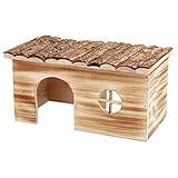 Geflammtes Holz/Naturholz Trixie 61974 Natural Living Haus Grete, geflammt, 35 × 18 × 20 cm